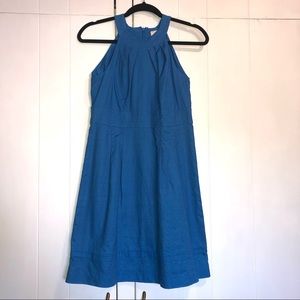 Ann Taylor LOFT Outlet Blue Mini Dress